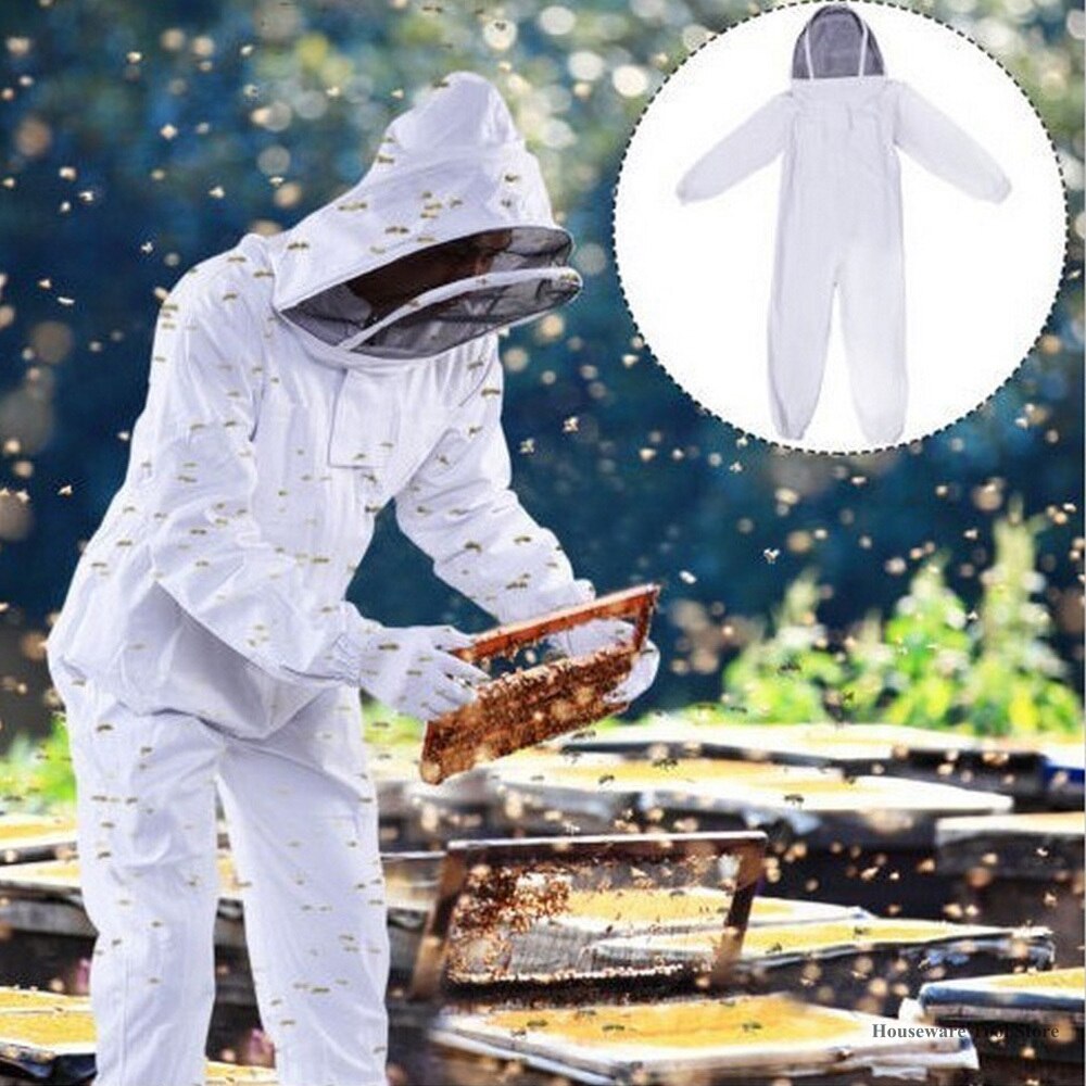 Bienenzucht kleidung Bienenzucht werkzeuge Baumwolle tuch Verdickt Anti-biene kleidung Siamese schutz kleidung Biene kleidung