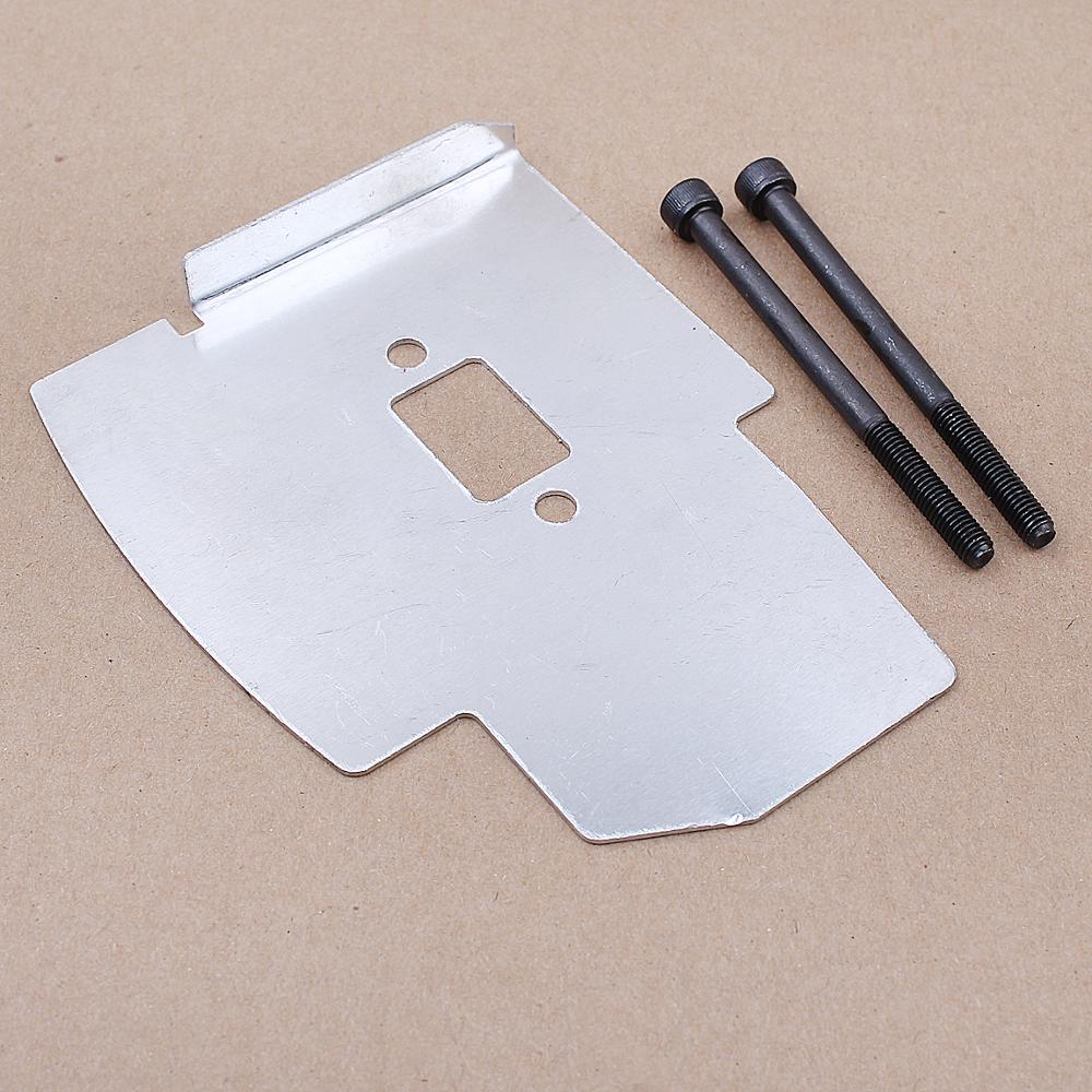 Auspuff Schrauben Kühlung Platte Wärme Schild Für ZENOAH G35L G45L Husqvarna 143RII Motor-