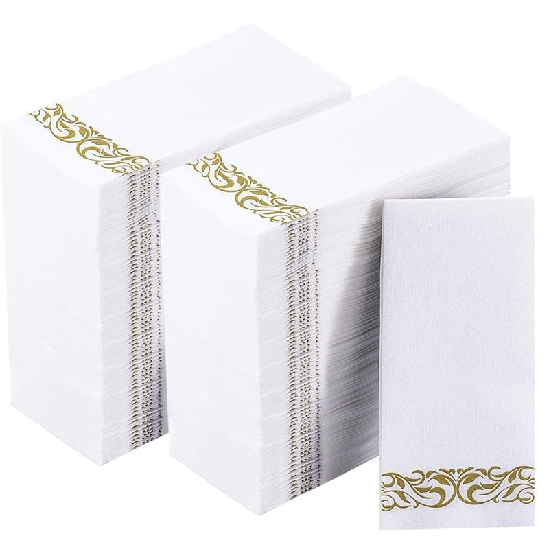 250 blatt Papier Hand Handtücher für Gast Schlecht Hochzeit Gefaltet Handtücher Tuch Einweg Gast Handtücher Weichen, Saugfähigen Papier