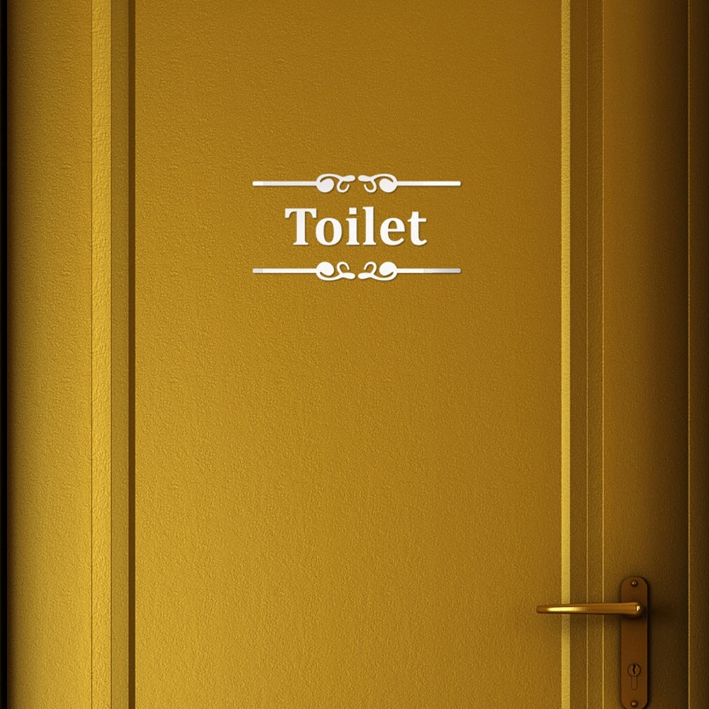 Kreative Diy Persönlichkeit 3D Zauberstab Aufkleber Wc Schlecht Tipps Aufkleber Wc Tür Schnelle Zeichen Englisch Briefe Zauberstab Aufkleber