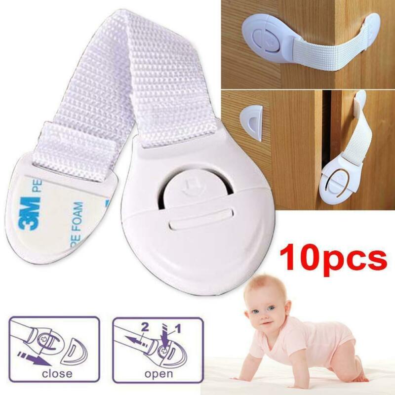 10Stck Baby Sicherheit sperren Beweis Schrank Schrank Kühlschrank Haustier Tür Schrank sperren freundlicher Sicherheit Schutz Türstopper Schutz Schublade