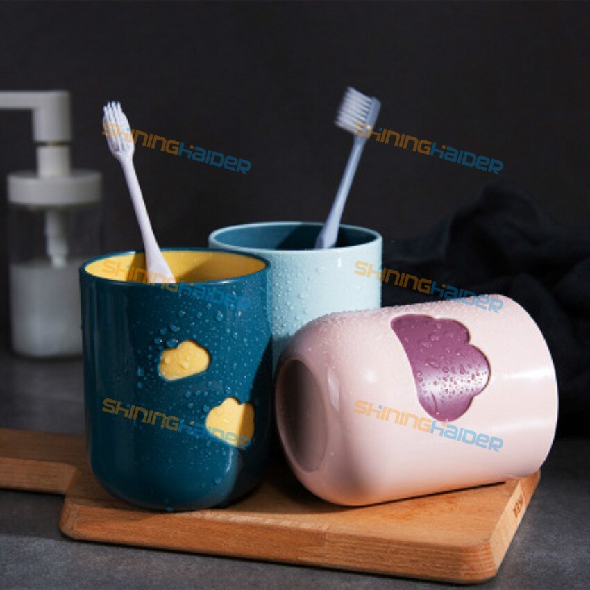 Einfache wolke waschen tasse haushalt bürsten Tasse kreative nette zahn zylinder tasse paar bequem Schüler mund tasse