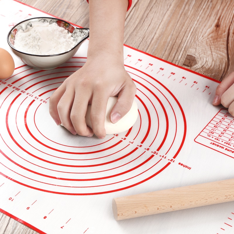 Silikon Backen matt Pizza Teig Hersteller Gebäck Küche Spielereien Kochen Werkzeuge Utensilien Backformen Kneten Zubehör viel