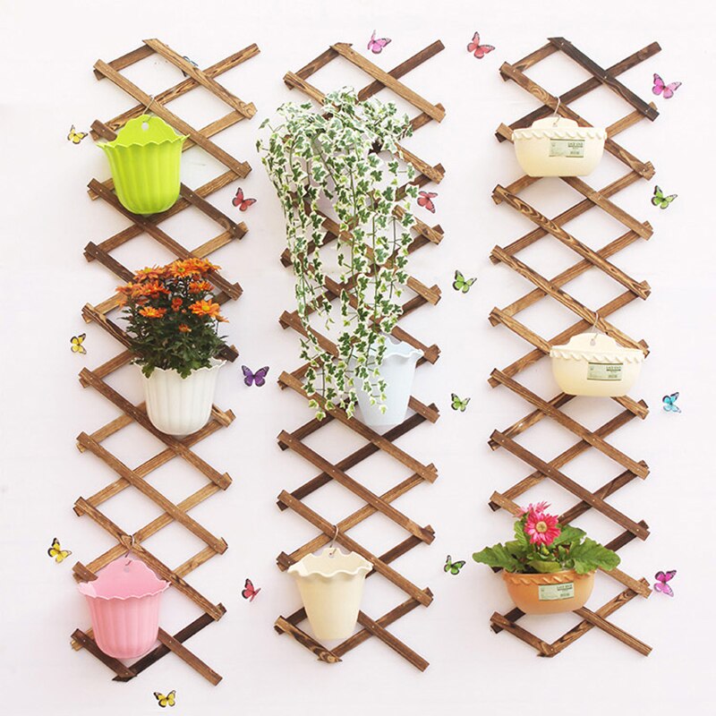 Faltbare Holz Garten Zauberstab Zaun Tafel Anlage Klettern Spalier Unterstützung Dekorative Garten Zaun für Haus Hof Garten Dekoration