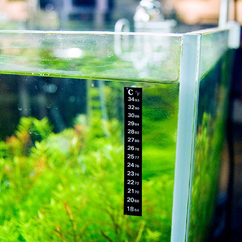 Hohe Aquarium Aquarium Thermometer Temperatur Streifen Stock-auf Grad Celsius Fahrenheit Anzeige LG66