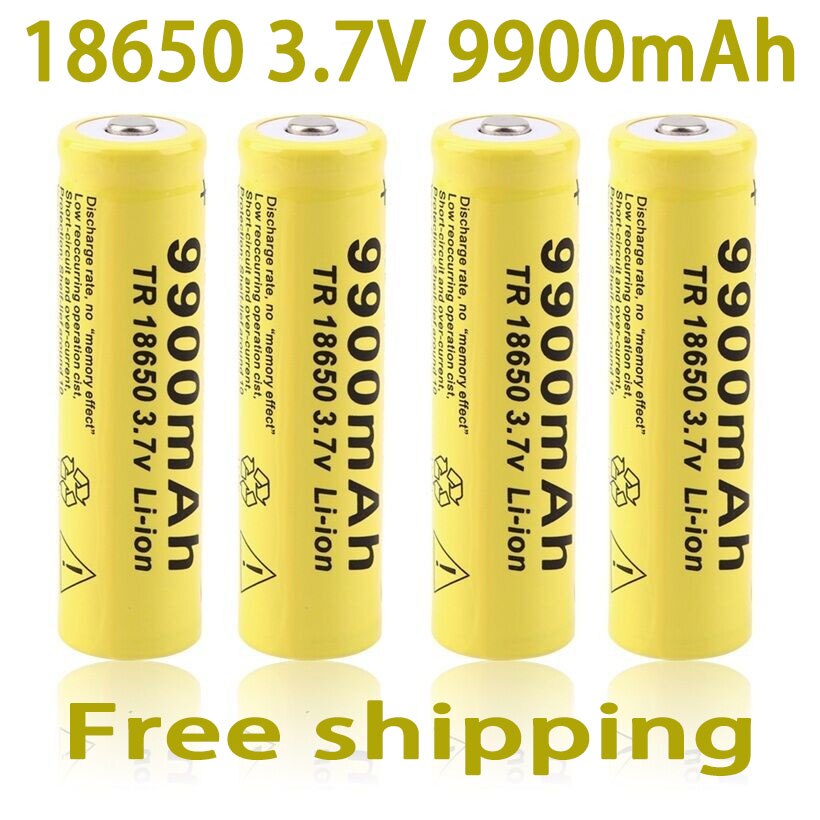 2-20 stücke/viel 18650 batterie 3,7 V 9900mAh wiederaufladbare liion batterie für LED taschenlampe batery litio batterie +