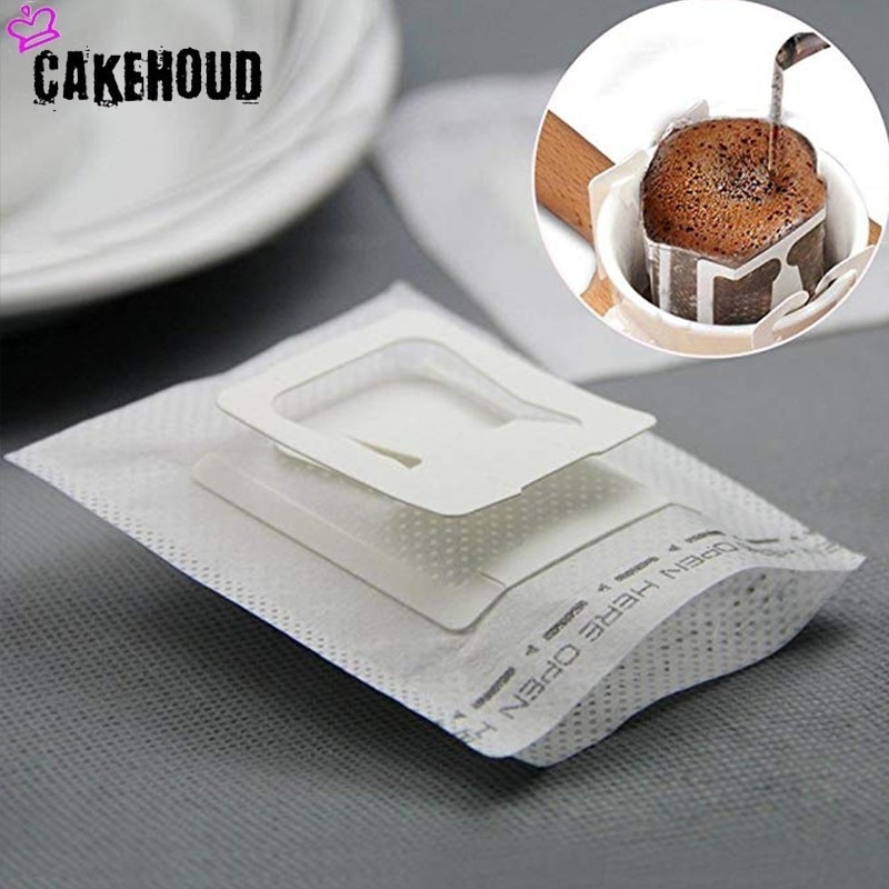 CAKEHOUD Einweg Hängen Ohrhörer Kaffee Filter Papier Tasche, Kaffee Tee Tränken Tropfen Kaffee Filter Büro Reise Brauen Kaffee