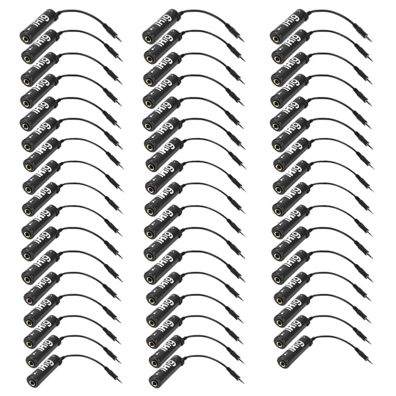 5/10/50 Stck Gitarre Schnittstelle ICH-Anlage Konverter Ersatz Gitarre Für Telefon/Pad Schwarz Gitarre Tuner Gitarre linie Irig Konverter