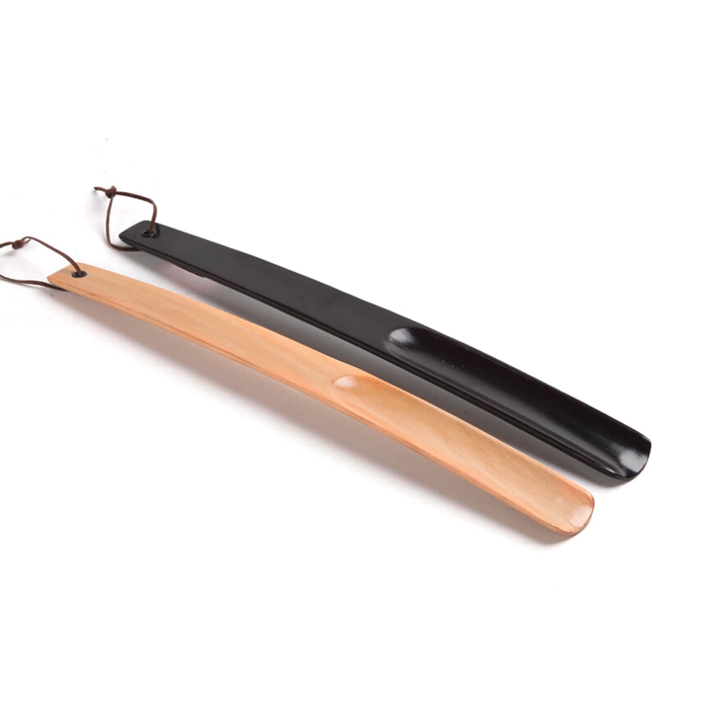 1 STÜCKE Neue Schuhe Hörner Holz Schuhe Löffel Ziehen Schuhlöffel Zufällige Farbe Bequem Tragen Schuhe Horn Und Löffel