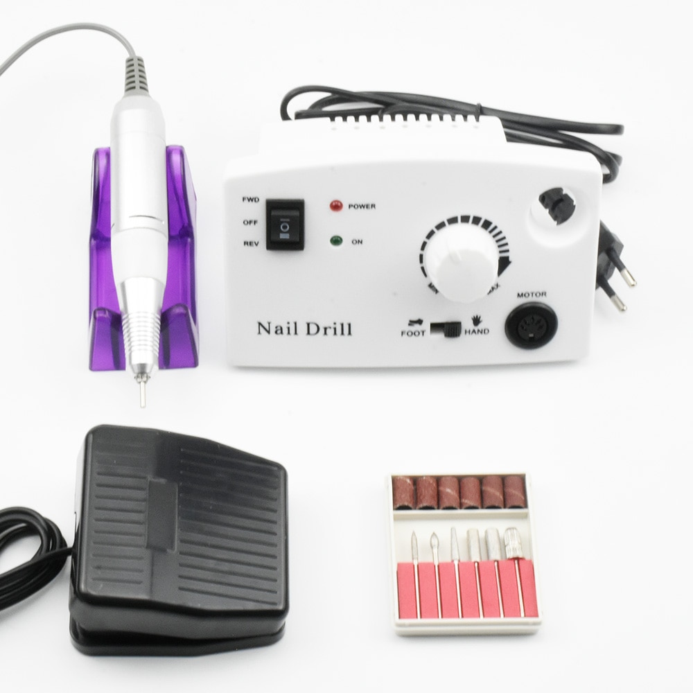 35000RPM Elektrische Nagel Bohren Manikübetreffend Maschine Nagel Kunst Ausrügestochen Gerät für Manikübetreffend Pedikübetreffend Nagel Datei Polnischen Werkzeuge Bits