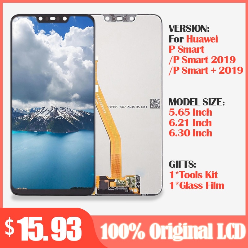 Original lcd für Huawei P Clever + Plus LCD Anzeige + berühren Bildschirm Digitizer Montage LCD Anzeige P Clever bildschirm