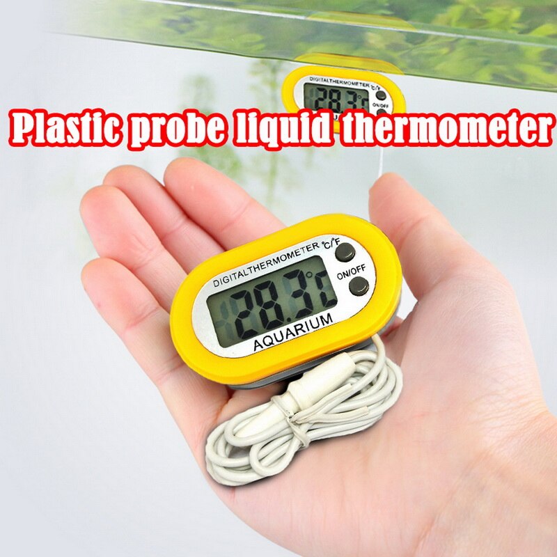 Digitale Aquarium Thermometer Aquarium Wasser Temperatur Monitor Messgerät Wasserdicht LCD Digital Aquarium