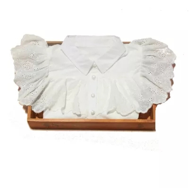 2-15Y Schule Mädchen Bluse Herbst Langarm Shirt Mädchen Spitzen Und Blusen Baumwolle Rüschen Mädchen Kleidung freundlicher Weiß Hemden Bluse