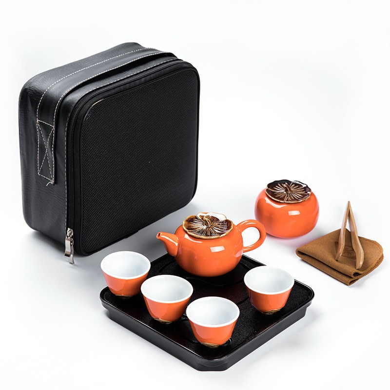 Keramik teekanne wasserkocher gaiwan Tee tasse für puer chinesischen Tee topf tragbare Tee-einstellen Getränk