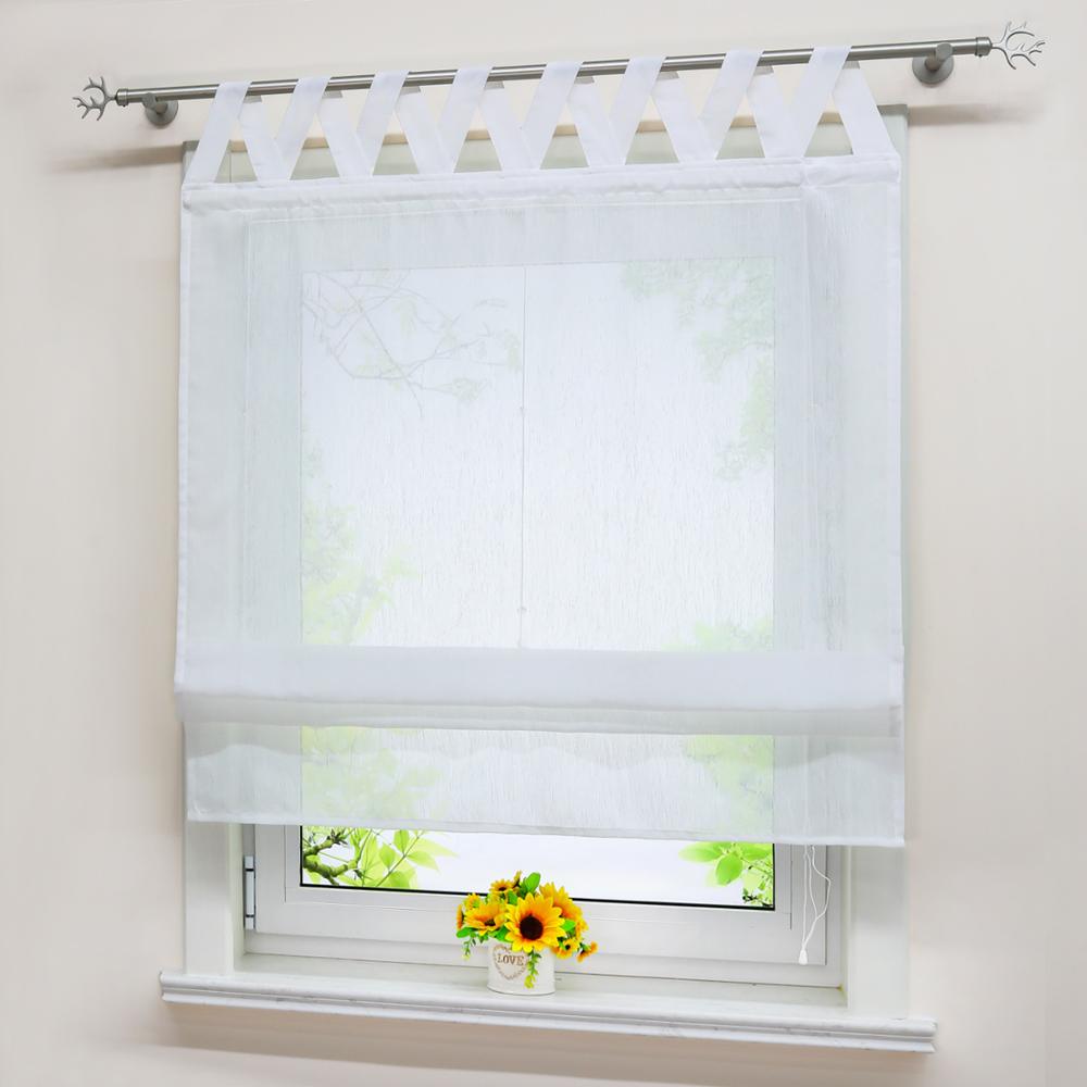 Vorhänge Polyester Fenster Tüll Tafel Vorhänge für Heimat Küche Fenster Vorhänge schier Wohnzimmer Cafe Dekoration 1Stck