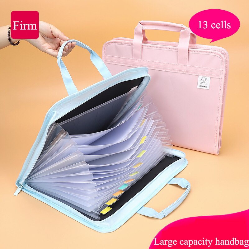 13 etagen Große-kapazität Schüler Prüfung Papier Ordner Informationen Orgel Tasche Lagerung Tasche Schule Klassifizierung Büro Datei Tasche