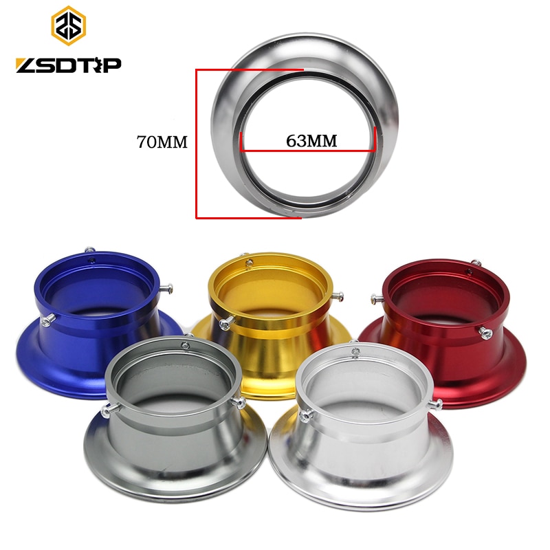 ZSDTRP 63mm Motorrad Geändert Vergaser Luftfilter Tasse sterben Wind Tasse Horn Tasse für PWK Keihin 34 36 38 40 42mm Carburtor