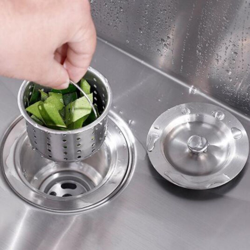 304 Edelstahl Waschbecken Stopper Mit Hohl Korb Haushalt Waschbecken Zubehör Für Küche Schlecht