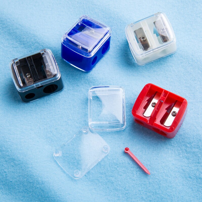 1Stck Doppel See Bleistift Spitzer Klassische Kosmetik machen-hoch Stift Spitzer Mädchen Koreanisch Schreibwaren Zurück Zu Schule Liefert