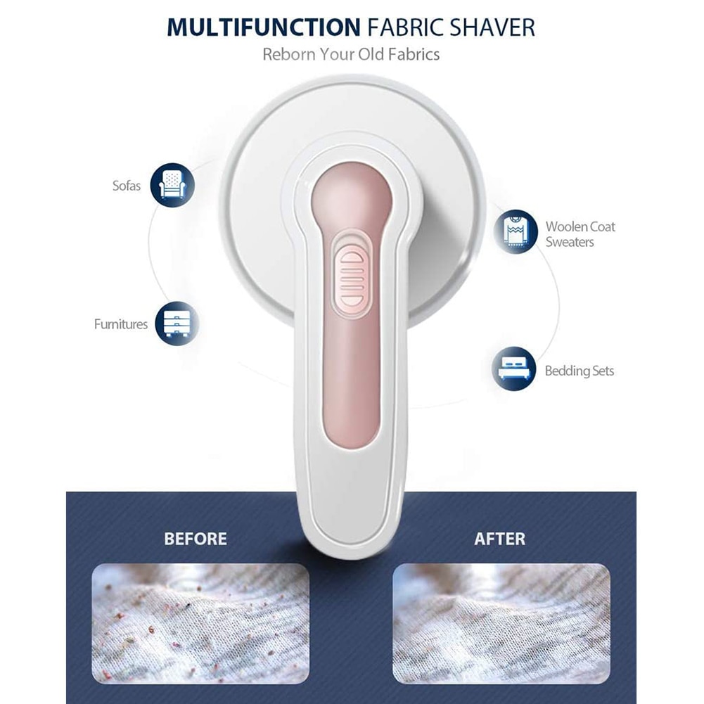 Mini Tragbare Haar Ball Trimmer Haar Entfernung Rasierer USB Aufladbare Elektrische Stoff Rasierer mit 2 Ersatz Klingen