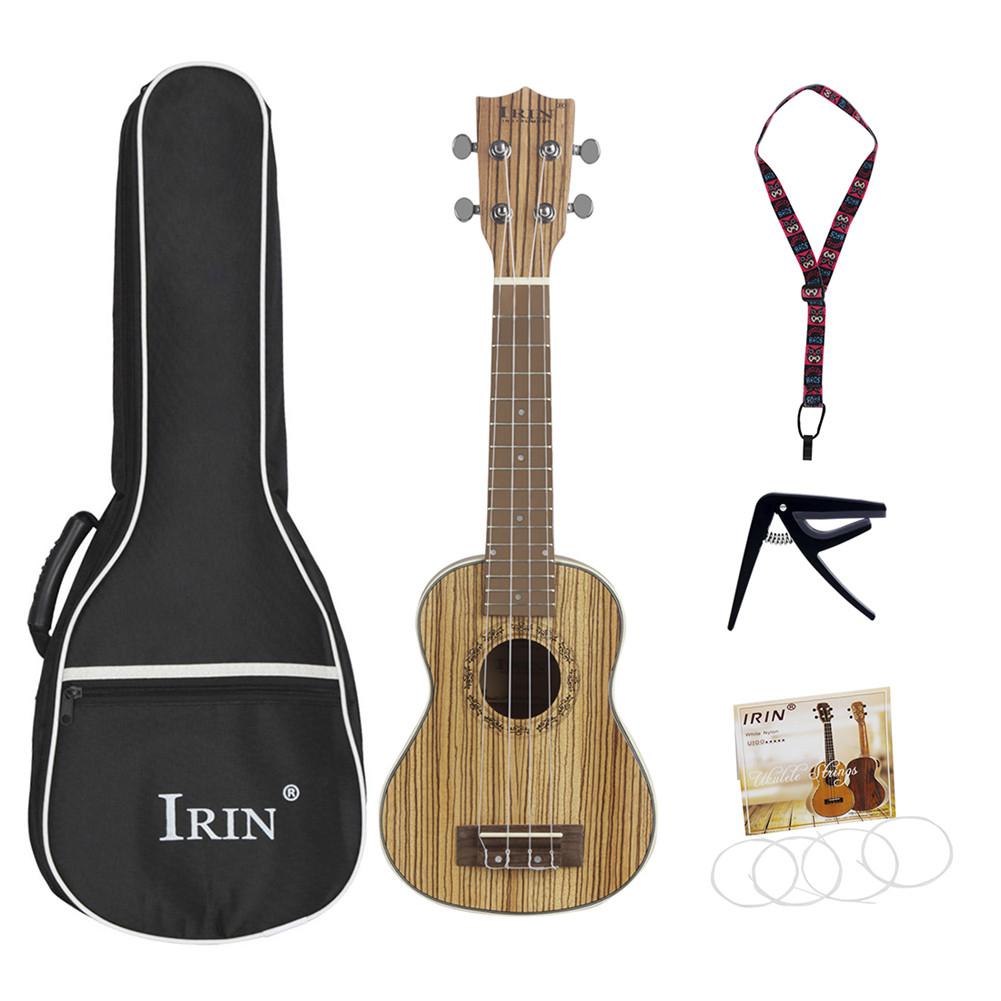 Reise Ukulele Zebra Holz Tenor Dünnen Körper Hawaii Gitarre Musical für Ukulele Anlasser Schüler und Erwachsene