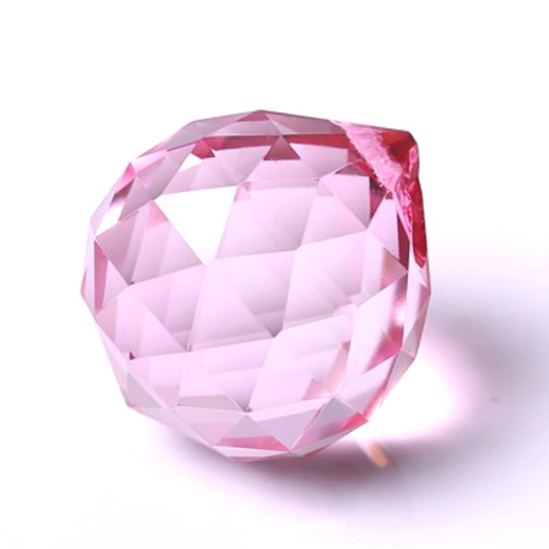 15mm-40mm Rosa Kristall Beleuchtung Ball Kristall Kronleuchter facettiert Ball Hängen Dekorative Beleuchtung Anhänger
