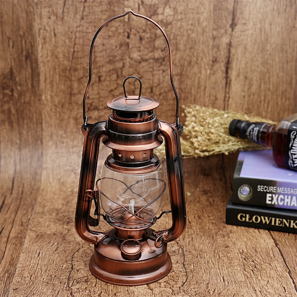 25cm retro kerosin lampe alt-gestaltet öl lampe draussen Camping zelt lampe religiöse feier opfer Veranstaltung laterne
