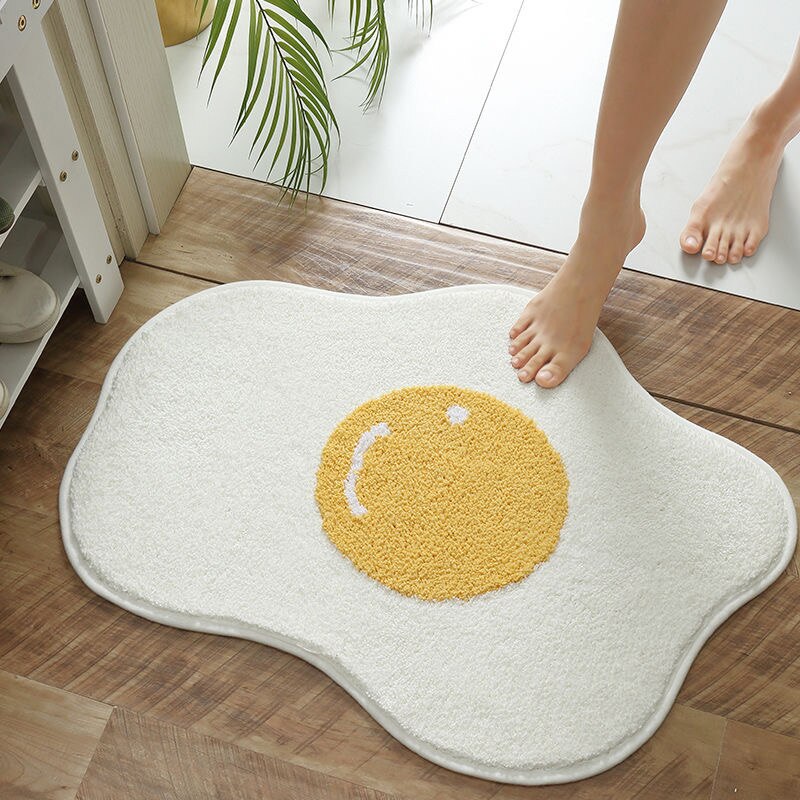 Lustige Ei Flur Schlecht Teppich Eingang Teppich Teppiche Küche Teppich Schlafzimmer Fußmatten nordisch Willkommen Fußmatt schick Zimmer Dekor