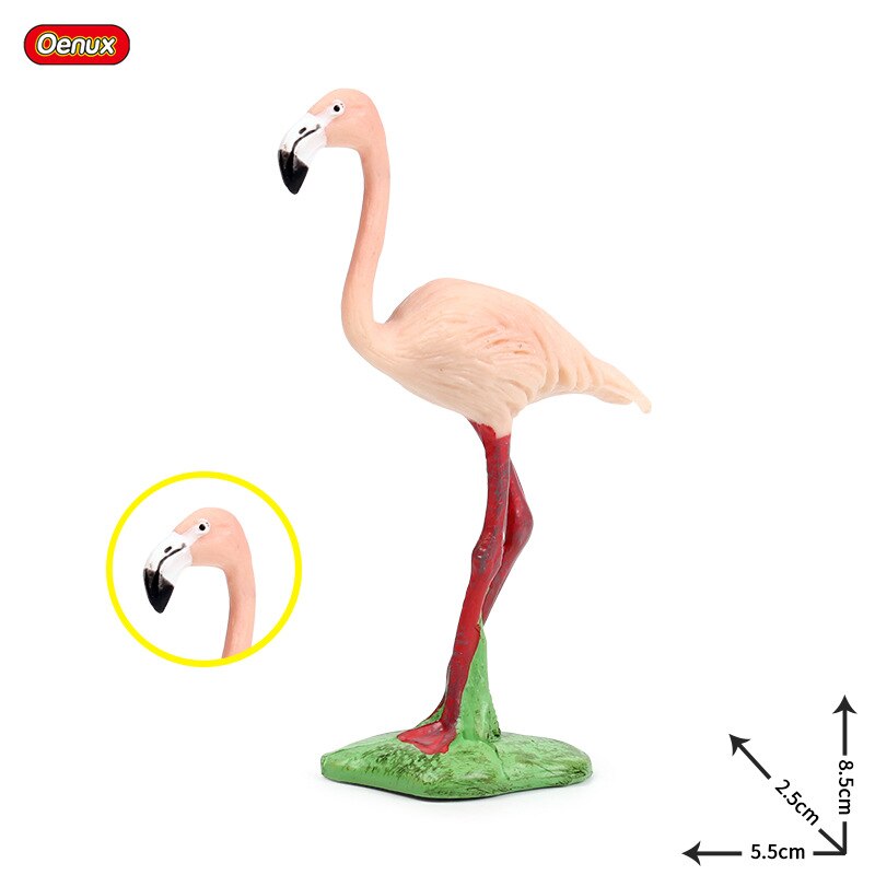 5.5*2.5*8,5 CM Simulation wilden Ebene vogel modell Flamingo Flamingo statische modell puppe kuchen dekoration