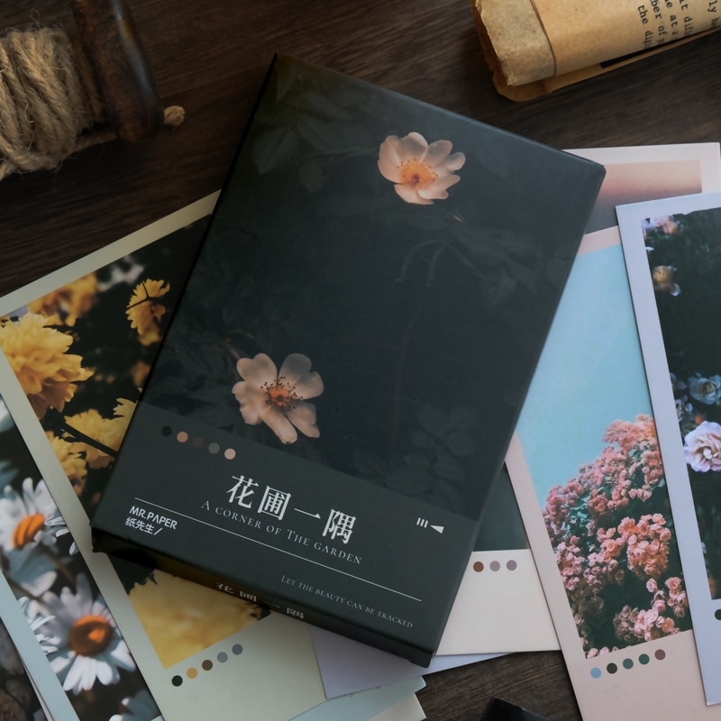 30 Teile/satz EINE Ecke Der Garten Kunst Postkarte retro Blume Pflanze Schreiben Grußkarten Nachricht Karte Schreibwaren