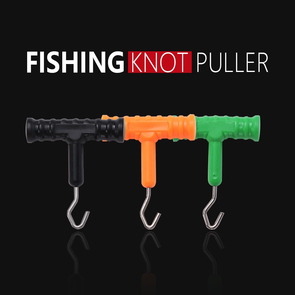 3Stck ABS Griff + Liscio Karpfen Angeln Knoten Abzieher Anlage, Der Werkzeug Haar Anlage Werkzeug Angeln Zubehör Edelstahl Abzieher Angeln