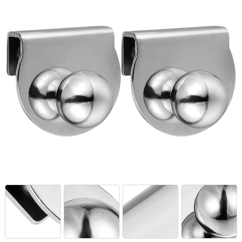 2 stücke Tür Clip ziehen Griff Ersatz Kein Bohren Metall Verdickt Glas Tür Knopf Schublade Knopf Kabinett Knopf für Schlecht küche