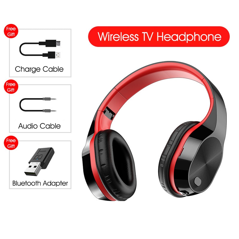 Drahtlose Kopfhörer BT 5,0 HiFi Bluetooth Headset 9D Stereo Kopfhörer Mit Absender Stock Für TV Computer Telefon