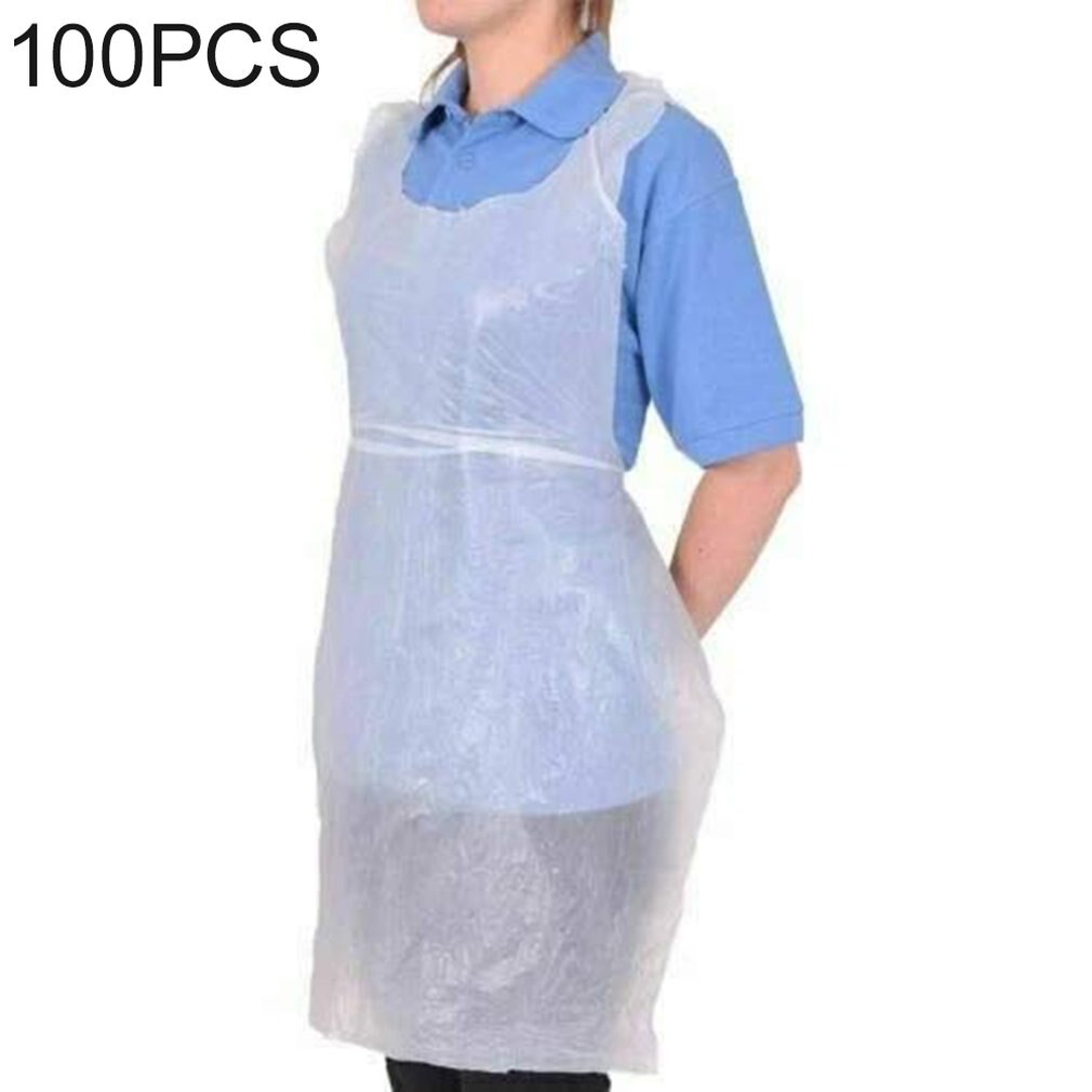 Einweg Schürzen Kunststoff transparent Sanitär Reinigung Schürze Für Frauen Männer Küche Kochen Haushalt Täglichen Gebrauch
