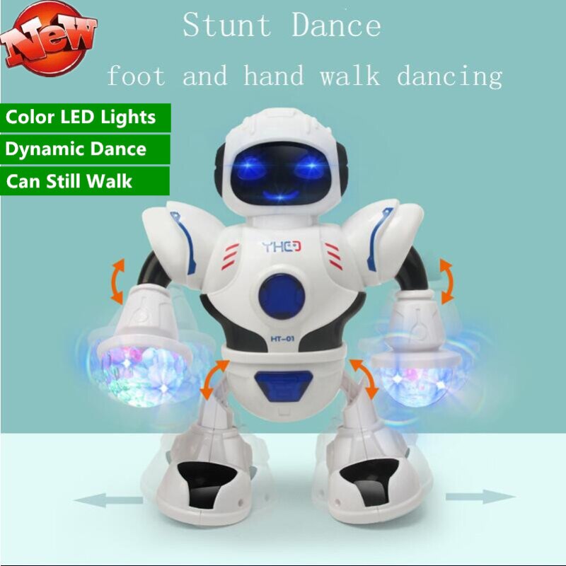 Raum Tanz Roboter Elektrische Modell Spielzeug Mit Bunten LED-leuchten Kann Gehen sterben Beste Für freundlicher Pädagogisches Spielzeug Roboter freundlicher Spielzeug