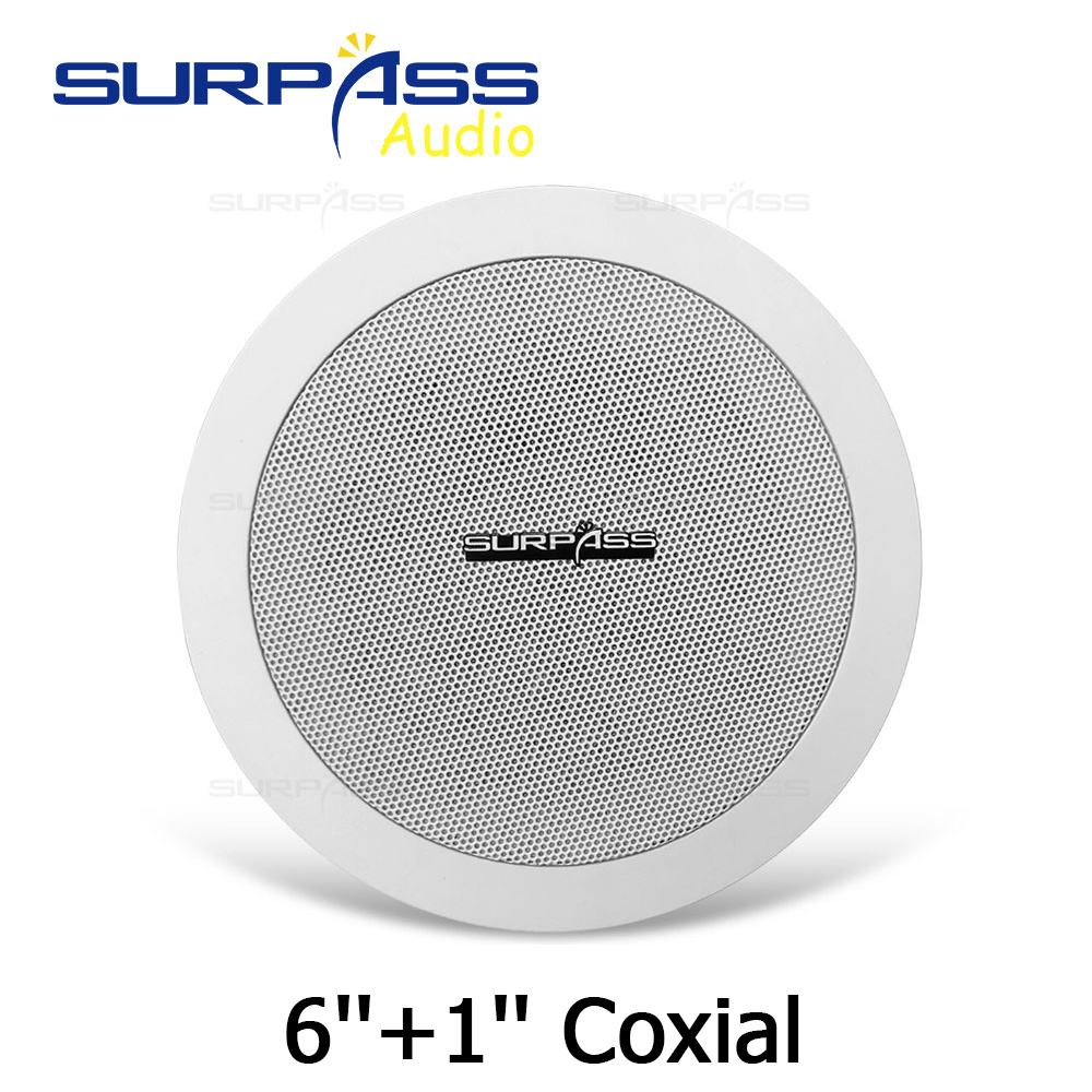 Öffentliche Adresse System 6 zoll in-Decke Lautsprecher Montieren Installation Eisen Gitter Abdeckung 6 ''+ 1'' Koxiale lautsprecher Pa System Spieler