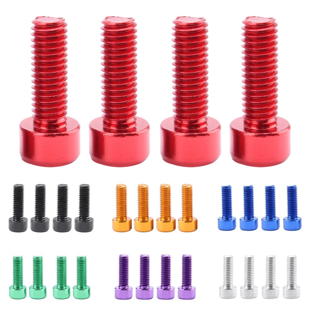 4Stck Fahrrad Wasser Flasche Halfter Schrauben Flasche KäFeige Schraube Fahrrad Flasche Bolzen Fahrrad Aluminium Legierung Schraube Fahrrad Reparatur Zubehör