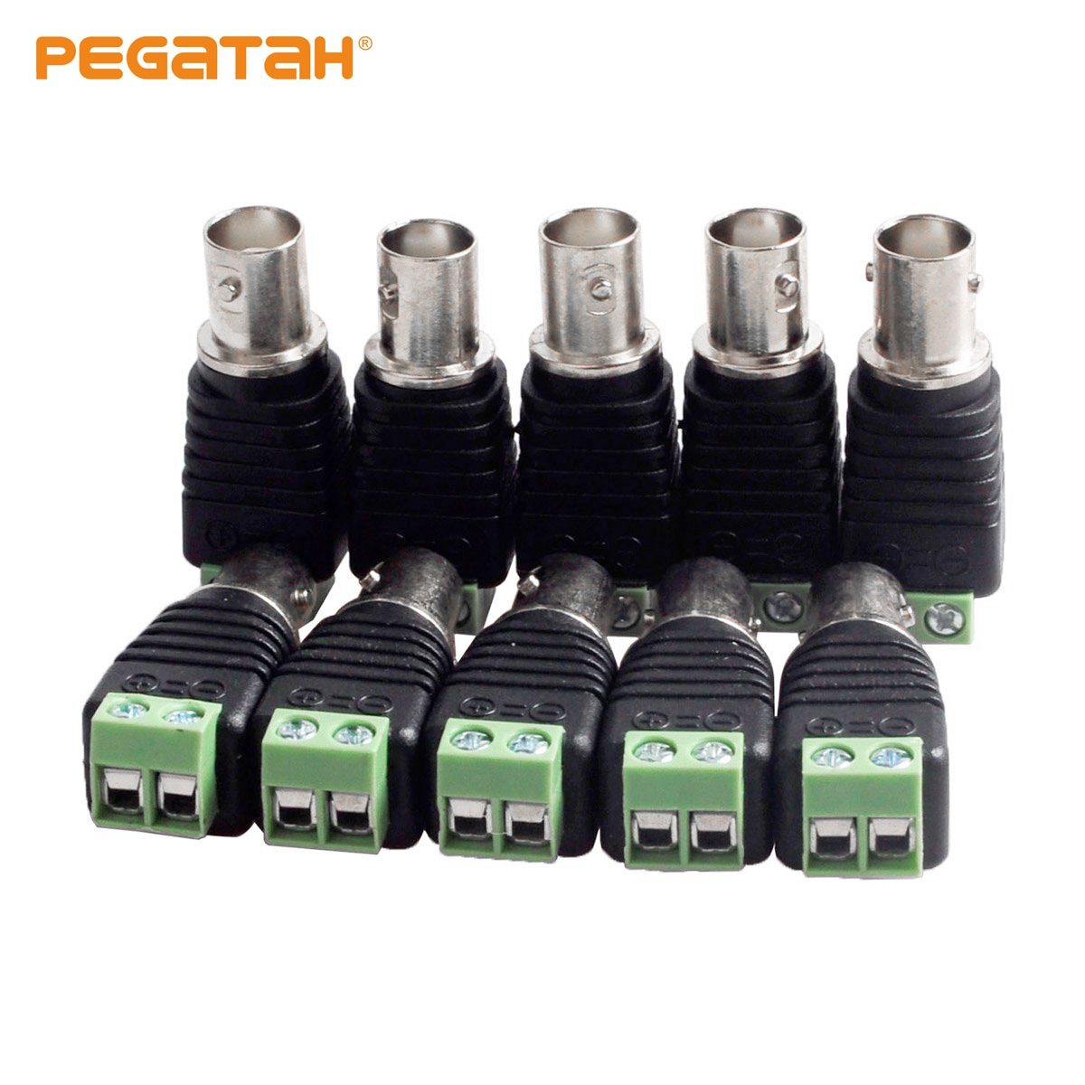 2 stücke 5 stücke 10 STÜCKE BNC Anschlüsse für AHD Kamera CVI Kamera TVI Kamera CCTV Kamera Koaxial/Katze5/Katze6 Kabel