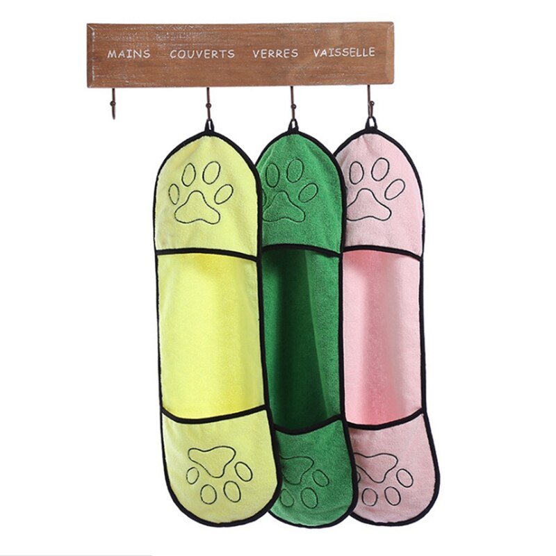 Nette Haustier Hund Weichen Trocknen Handtuch Haustier Handtuch Für Hund Katze Ultra Saugfähigen Handtuch Welpen Bademäntel Reinigung Liefert in Lagerbier