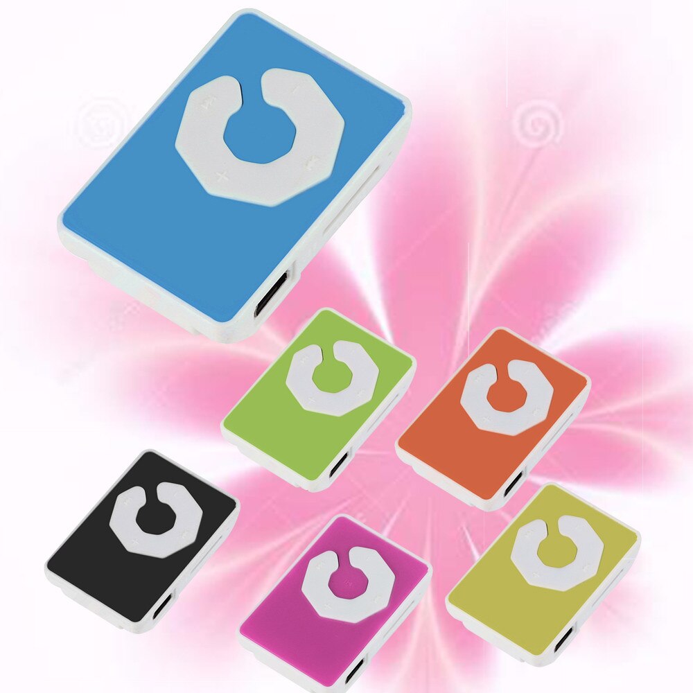 MP3 Spieler 32GB NEUE Tragbare Metall Clip MP3 Spieler mit 5 Süssigkeit Farben Keine Speicher Karte Musik Spieler mit TF Slot