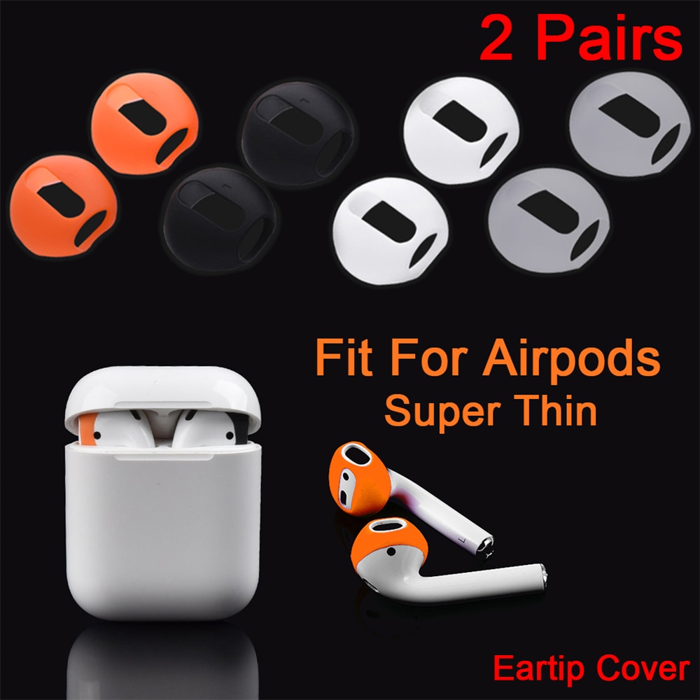 Preis! 1/2 Paare Für Apfel AirPods Earpods Weiche Ultra Dünne Kopfhörer Tipps Anti Unterhose Ohrhörer Silikon Kopfhörer fallen Abdeckung