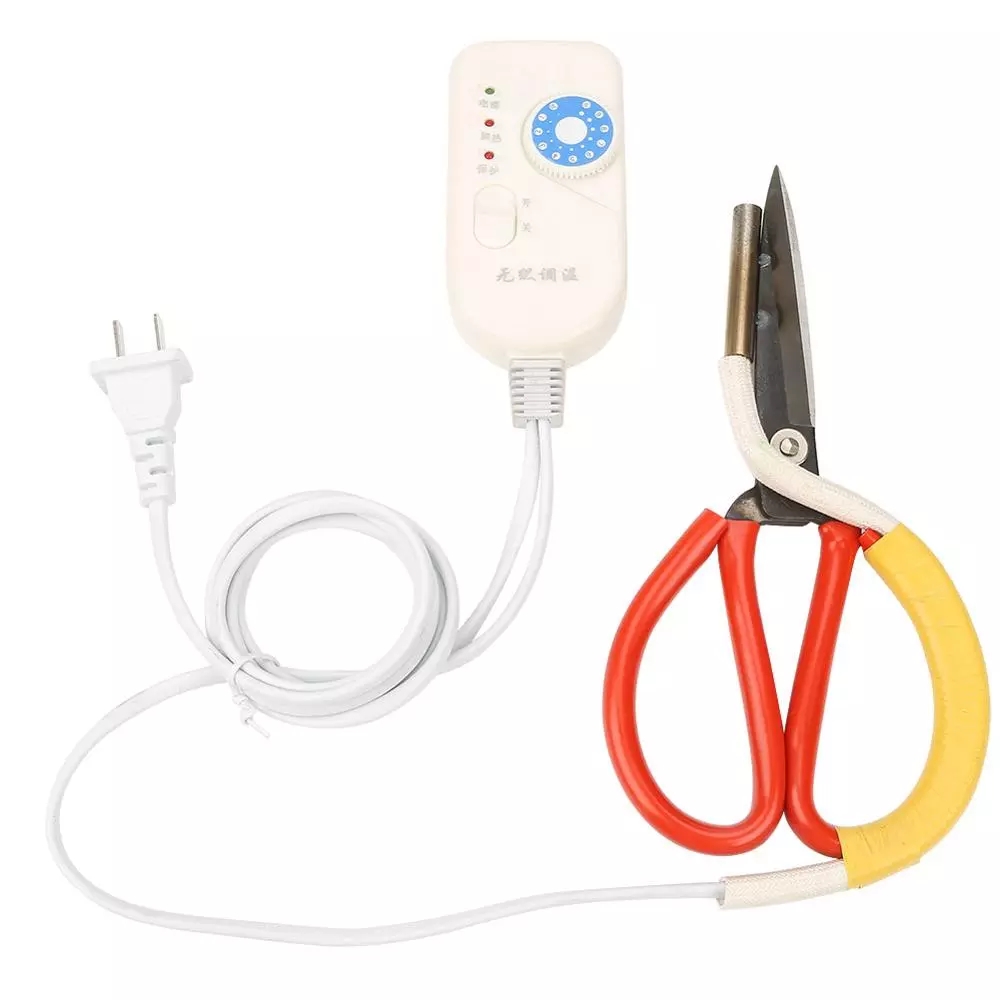 Elektrische Heizung Schneider Schere Einstellbare Elektrische Heizung Tuch Stoff Cutter Schneider Schere 220V aus Gute Material