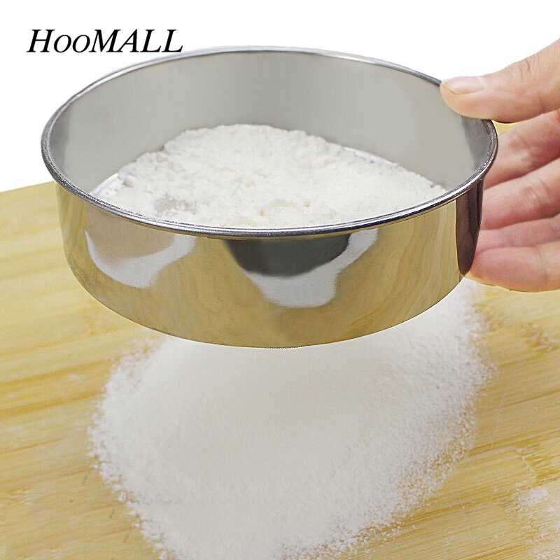 0,28mm Edelstahl Gittergewebe Mehl Sichter 15cm Dia Gebäck Puderzucker Shaker Sieb Tasse Backen Werkzeug Küche Zubehör