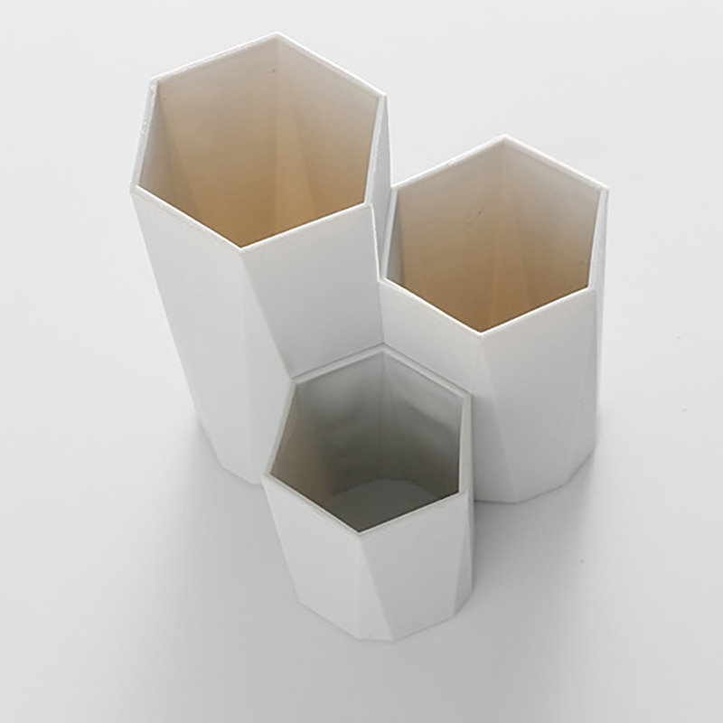 Heißer 3 Gitter Kosmetik machen-hoch Lagerung Kasten machen-hoch Pinsel Halfter Tisch Veranstalter machen-hoch Nagellack Kosmetische Halfter Machen hoch-Werkzeug