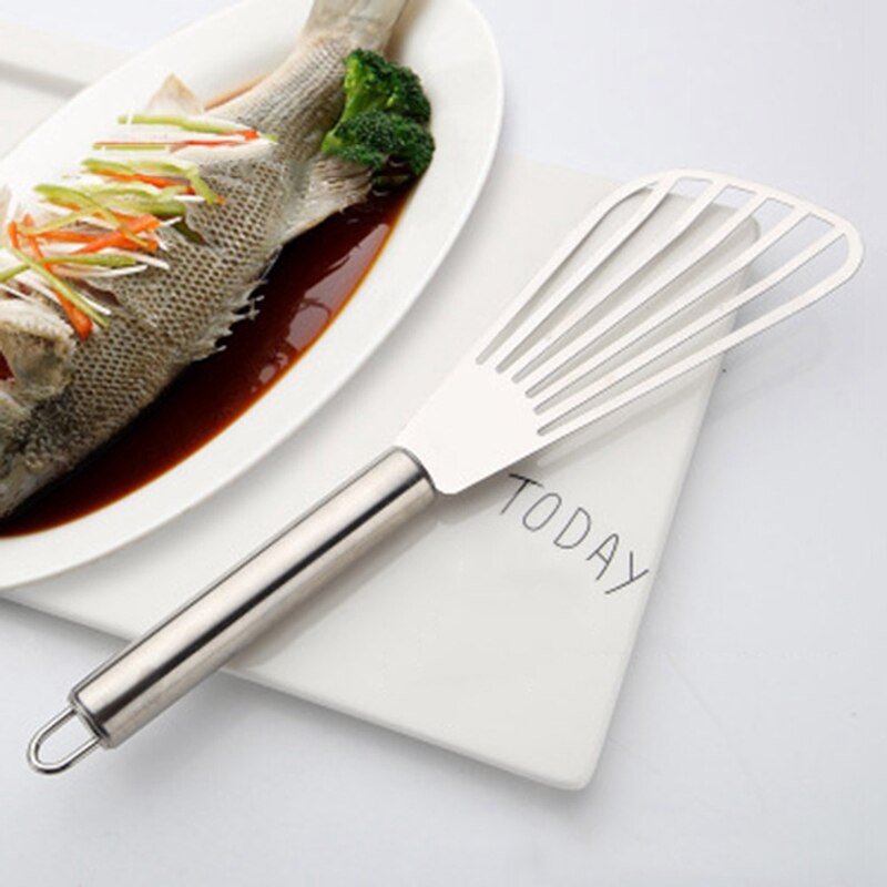 Fisch Spachtel Metall Edelstahl Klinge Griff Fisch Tuner Utensilien Für Küche Kochen Werkzeug Verdickt Poliert Fan Schaufel