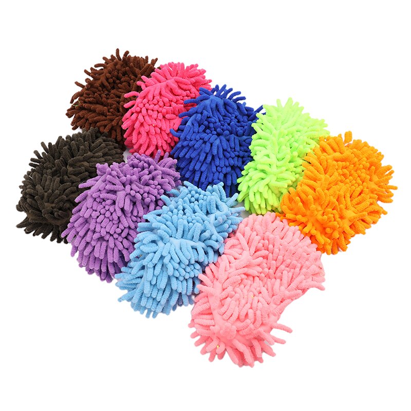 2Stck Schuhe Abdeckung Mopp Hause Boden Reinigung Pantoffel Chenille Mikro Faser Schuhe Abdeckungen ziehen Mopp Mikro Samt Schuhe Reinigen tuch