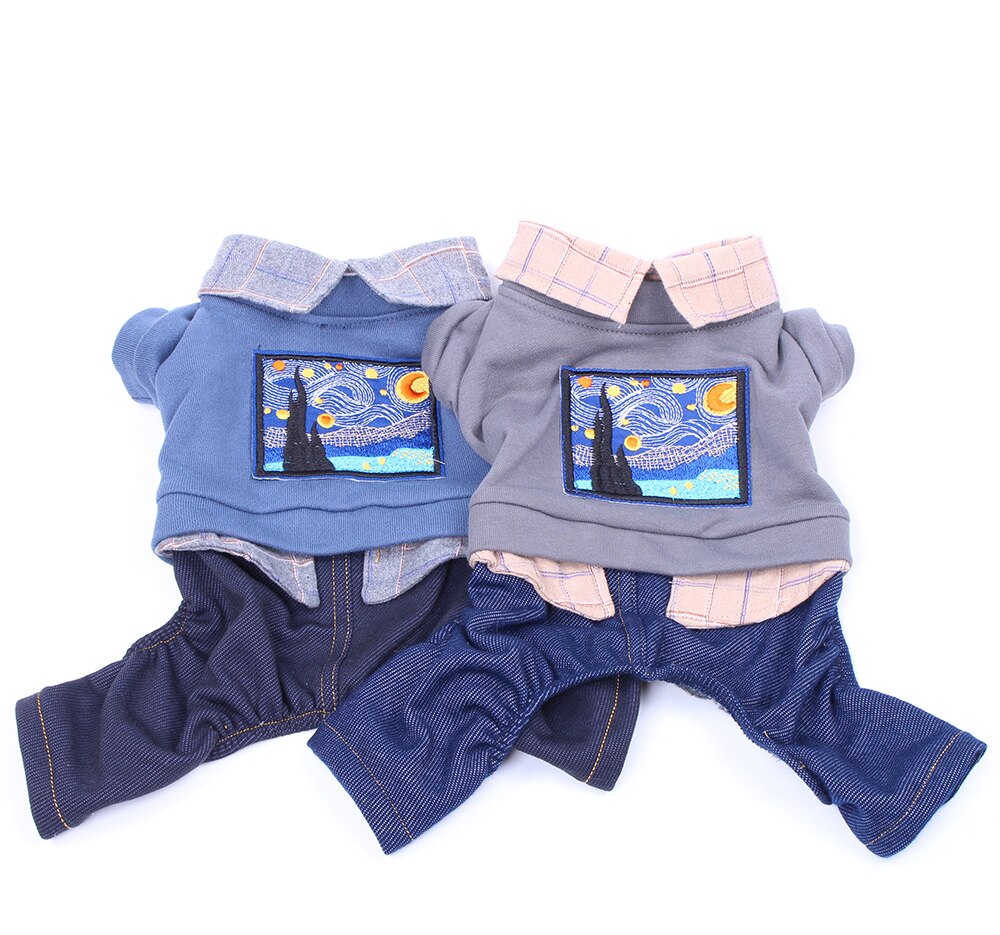 Plaid Haustier Hund Gesamt Hoodie Katze Welpen Mantel Jacke Herbst/Winter Kleidung Bekleidung