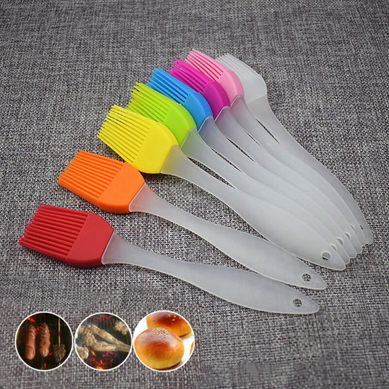 1 PC Neueste Silikon Backen Backformen Brot Kochen Pinsel Gebäck Öl BBQ Heften Pinsel Werkzeug Küche Zubehör Gerät Pinsel