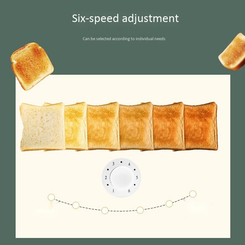 Automatische Toaster, Haushalt Toaster Mini Frühstück Maschine, Multi-Funktion Toaster,EU Stecker