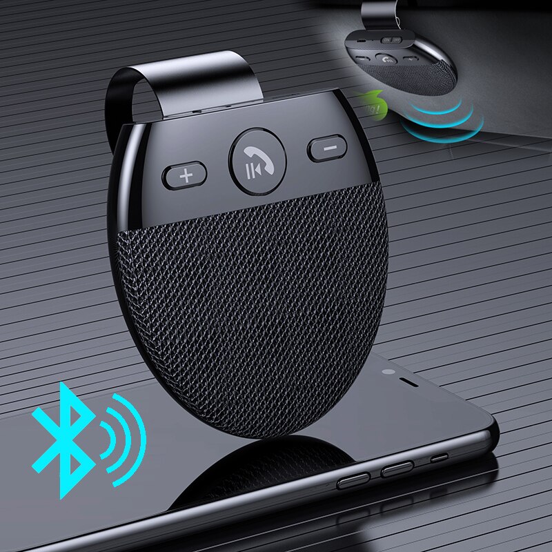 JISNERTA Drahtlose Auto Bluetooth 5,0 Lautsprecher Freisprecheinrichtung in-Auto Hände-freies Fahrzeug Bluetooth Freisprecheinrichtung Sonnenblende Auto Zubehör